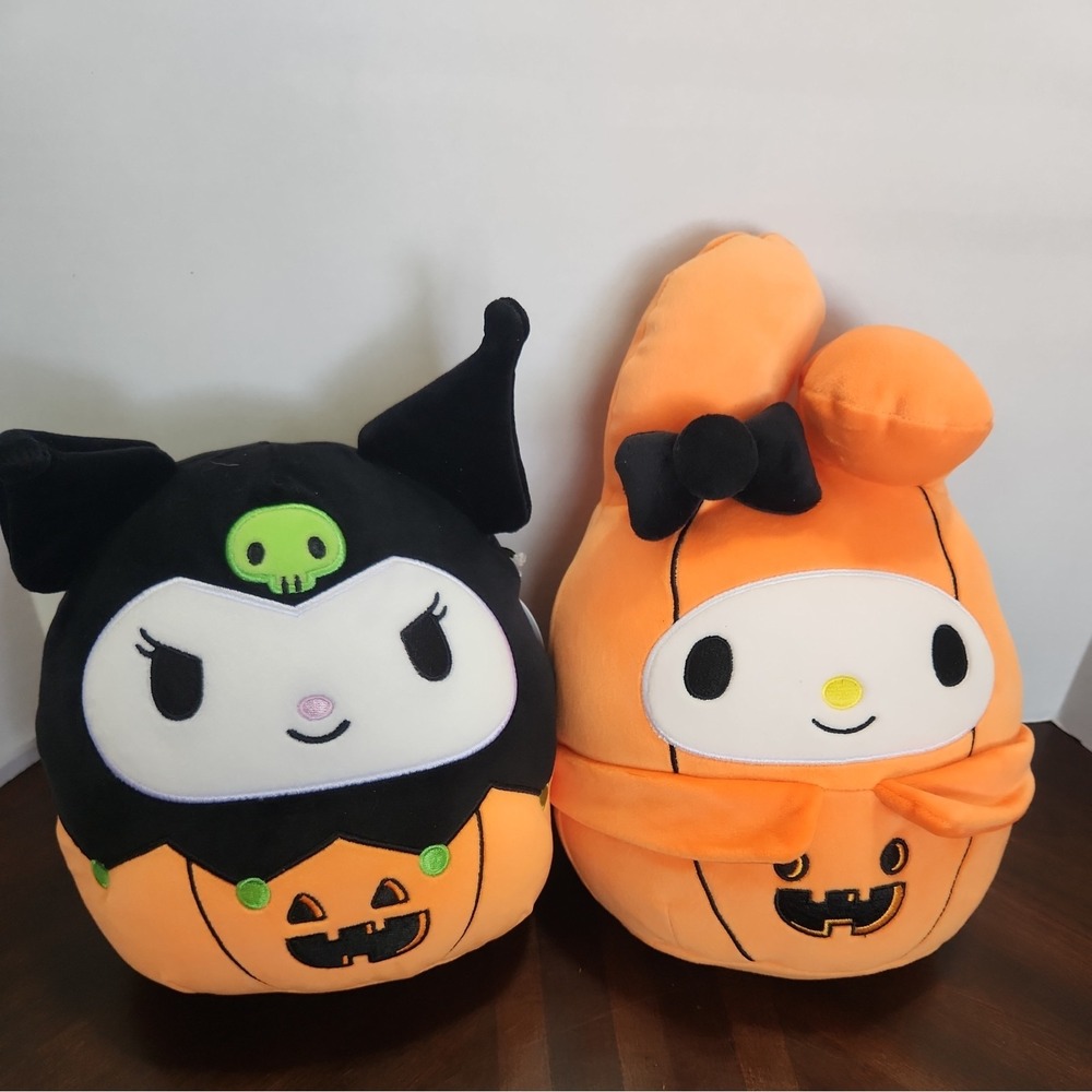 Squishmallows Kuromi & My Melody Pumpkin 8" Plush Set – Sanrio Hello Kitty